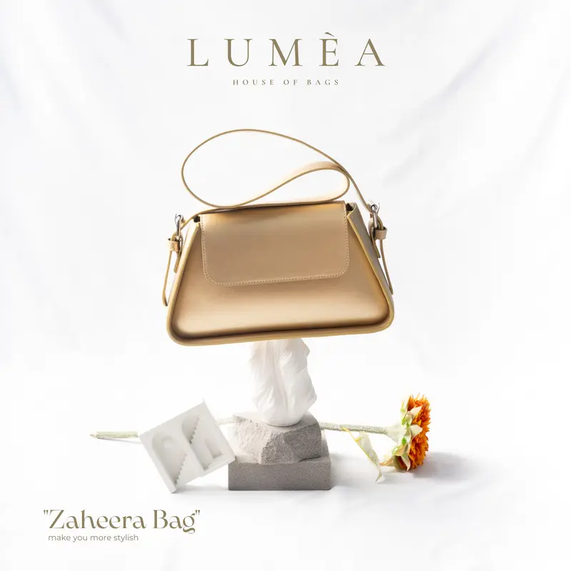Lumea House Of Bags - Tas Wanita Zaheera Shoulder Bags Polos Metalic Selempang bahu Elegant Premnium Quality 4