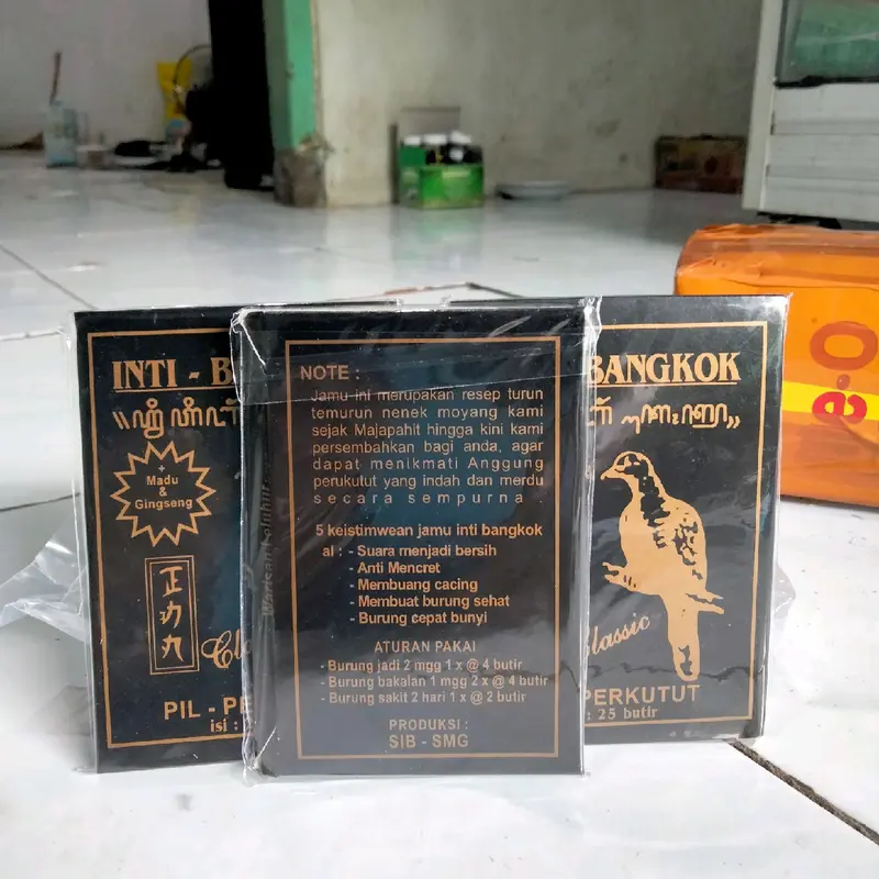 Inti bangkok pil herbal perkutut isi 25 butir 2