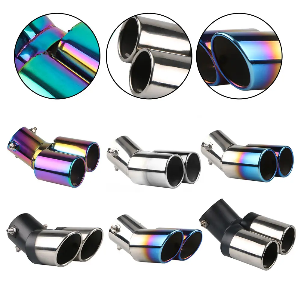 Colorful Automobile Exhaust Pipe High Universality Exhaust Pipe Part Accessory Anti-Corrosion Pipe For Most Cars