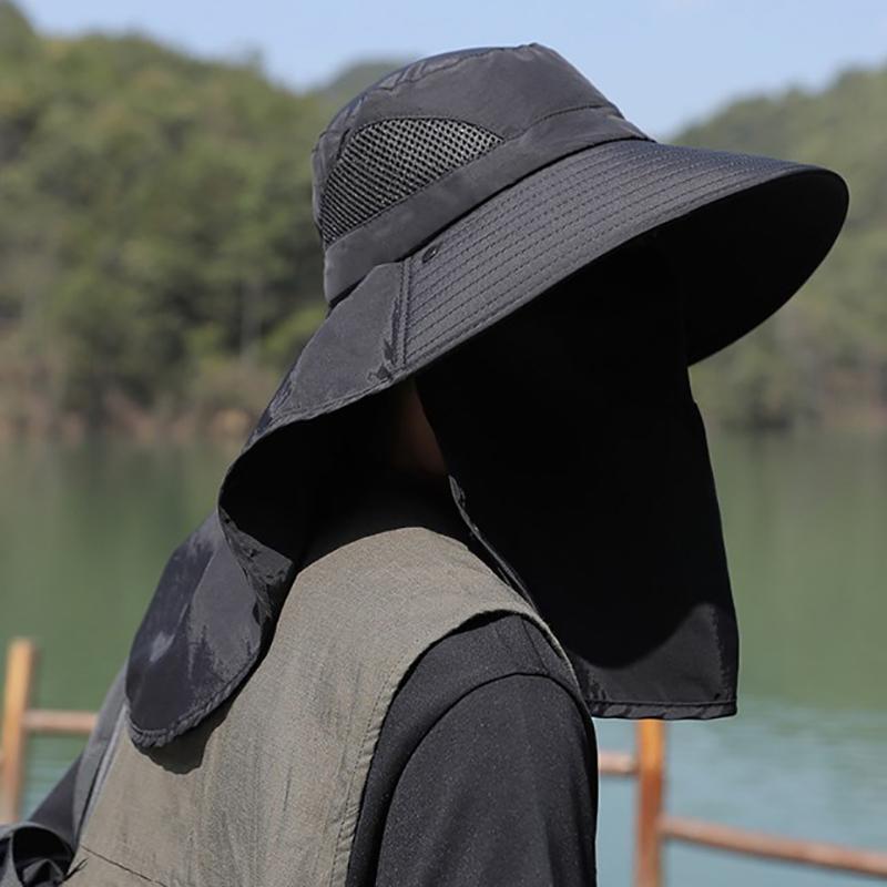 Mũ Chống Nắng, Phong Cách Mùa Hè, Chống Tia UV, Thích Hợp Cho Các Hoạt Động Ngoài Trời Như Câu Cá, Đi Bộ Đường Dài Và Cắm Trại, Dành Cho Nam Và Nữ, Mũ Bucket lưỡi Trai Mặt, Có Vạt Cổ, Mũ Ngư Dân 3