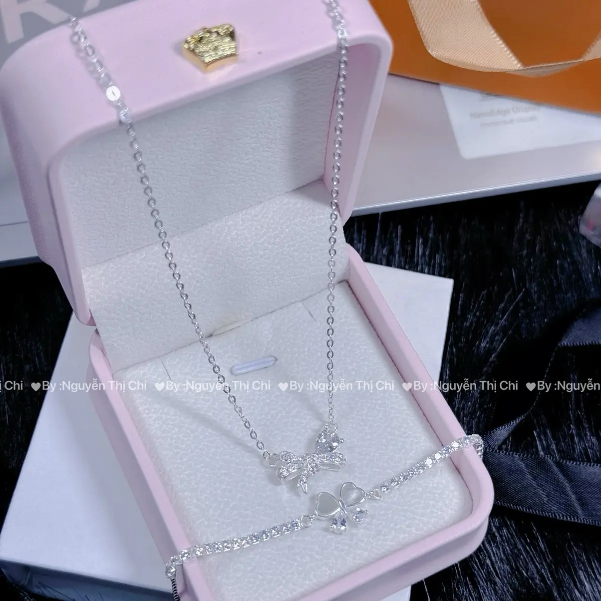 Set trang sức bạc nữ GLISTEN- set thiết kế