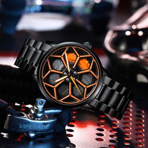 นาฬิกาผู้ชาย, SVJ2025 ใหม่, ขายร้อนแหล่งที่มาในเมื่อง เอเชียตะวันออกเฉียงใต้, การออกแบบที่ไม่ซ้ำกัน, ต้นกำเนิดล้อ, นาฬิกาแก้ไข, เรืองแสงหมุนได้ 360°, ทันสมัยและสง่างาม, การเคลื่อนไหวควอทซ์