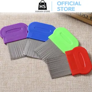 (Harian-Store) Sisir Kutu H793 Serit Rapat Pendek Multifungsi Pembasmi Kutu dan Ketombe untuk Semua Usia