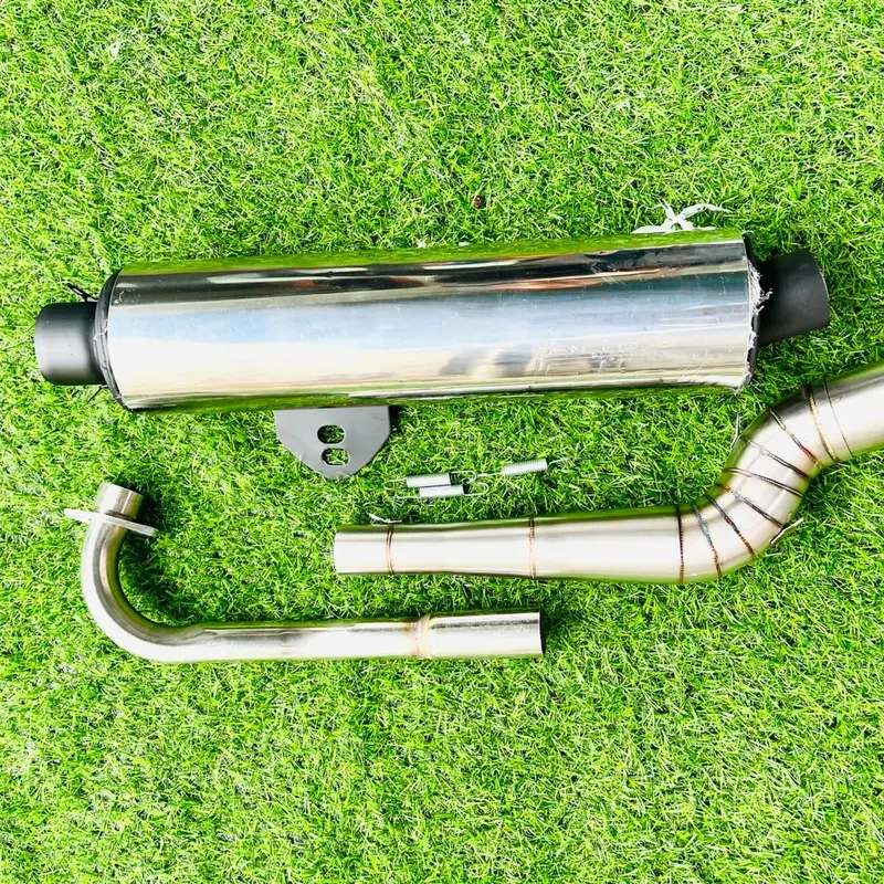 Bô xe máy thay thế cbr redleo full cổ 2 khúc cong Inox Bô xe máy Phụ Tùng Phụ Kiện pô uma pô  sirius pô nổ pô  sirius pô  nổ pô zin  sirius 2