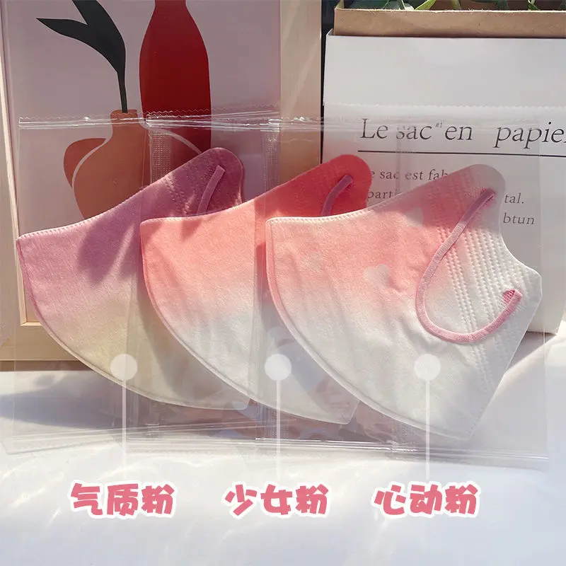 Khẩu Trang Chống Nắng, Phấn Đánh, Ba Chiều 3D, Màu Gradient Hồng, Dành Cho Người Lớn, Đóng Gói Độc Lập, Thời Trang, Ưa Nhìn, Thoáng Khí, Nhẹ, Thích Hợp Cho Mùa Hè
