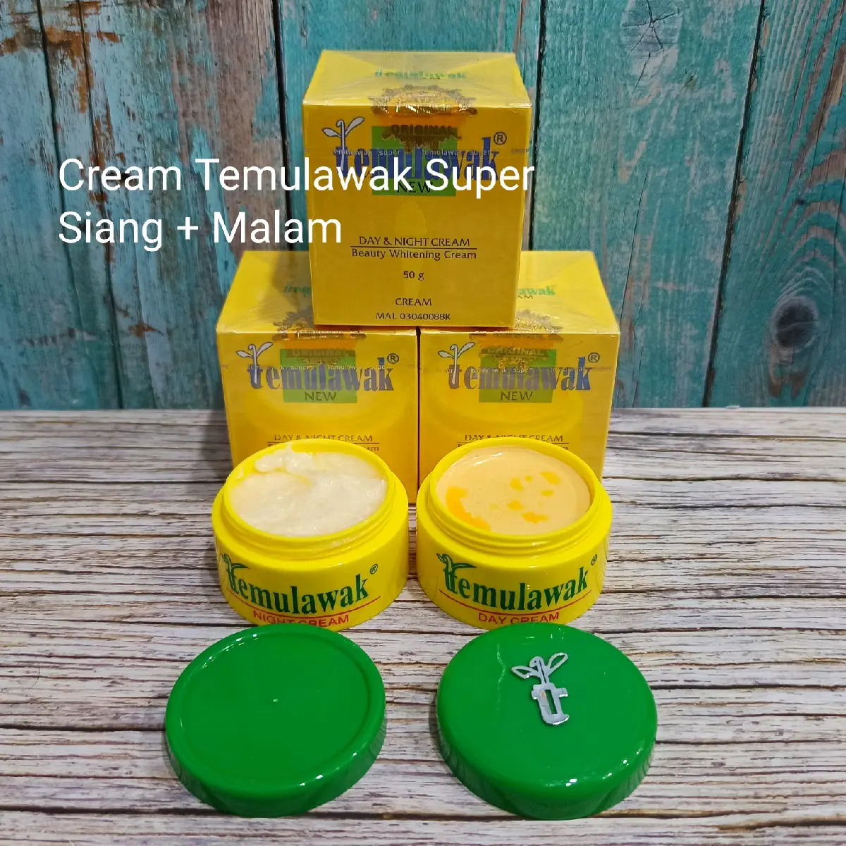Cream Temulawak Susun Siang Malam Malaysia Original Wajah