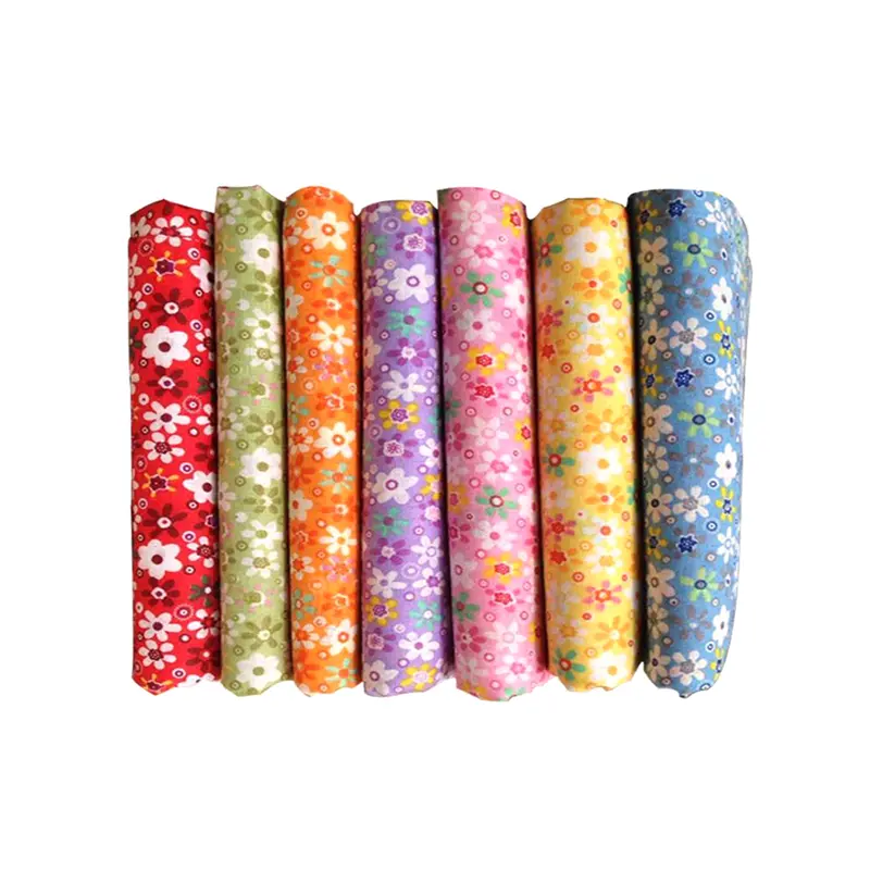 Vải Bông Tự Vá, Tr.Q, 7 Chiếc, 25cmx25cm, In Hoa, Vải May Vá, Vải Chần Bông 3
