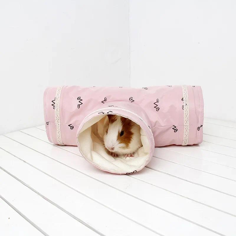 Product Introduction of Hamster Guinea Pig Tunnel Toy Pet Cages Hedgehog Tube Chinchilla House Cave Small Animals Pet Products Rat Mouse Funny Toy 19