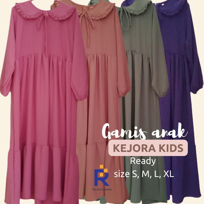 GAMIS ANAK KEJORA KIDS TERBARU/ FASHION MUSLIM/ BAJU ANAK TANGGUNG/ DRESS / SIZE S M L XL/ BISA COD 0
