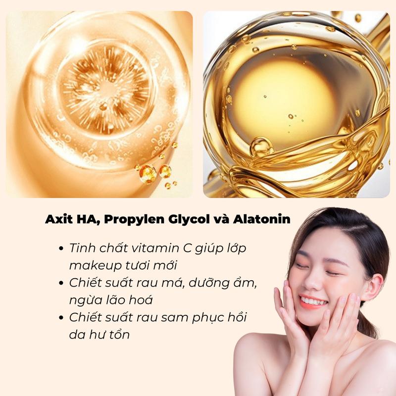 Xịt Khóa Nền Makeup Maigoole bigsize 150ml Tinh Chất Vitamin C Khoá Trang Điểm 16h Kiềm Dầu Tạo Nhũ Óng Ánh 3