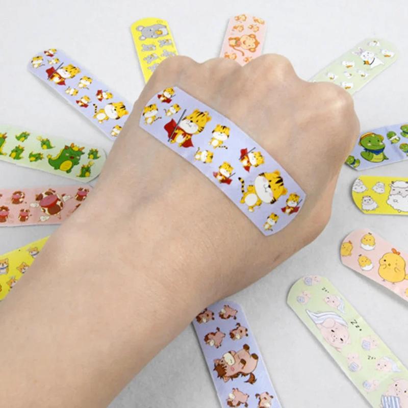 Product Introduction of 120pcs/box Colorful Cartoon Cute Band Aids Waterproof Breathable Strong Adhesion Wound Hemostasis Anti-Bacterial Woundplast 14