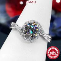 Gambar AGIAO S925 Cincin Elegan Perak Mata Malaikat Sederhana Terbuka Ring Wanita - 2 karat, Dapat disesuaikan dari A.GIAO.ID Kab. Gresik 1 Tokopedia