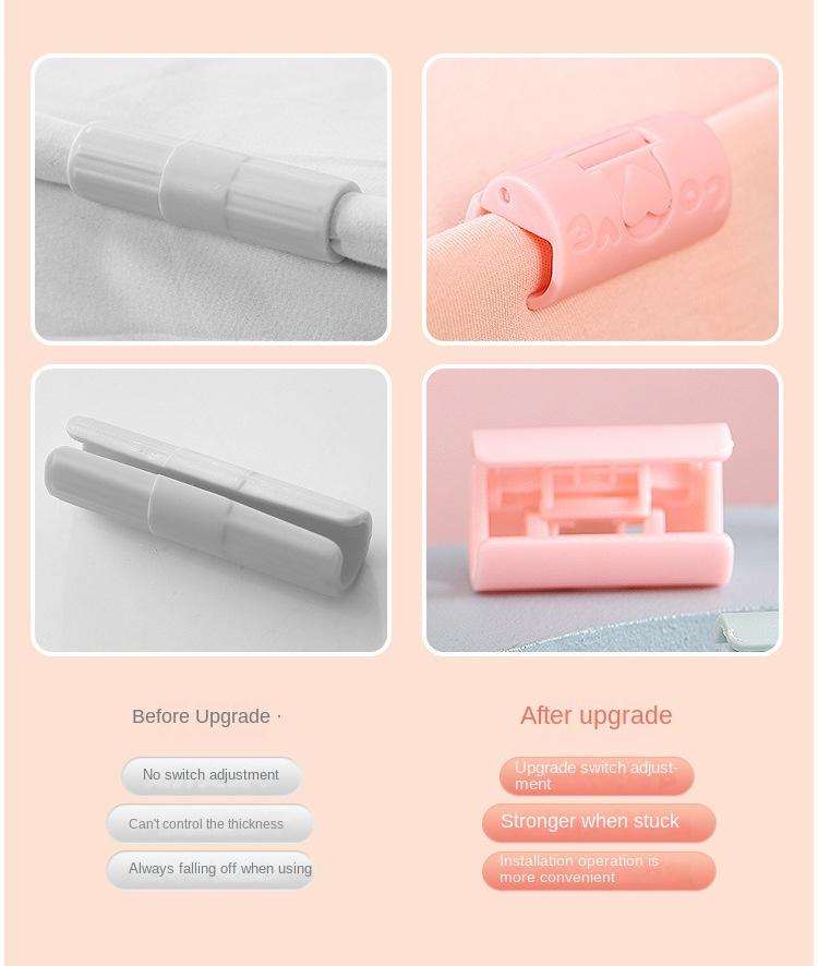 Product Introduction of Bed Sheet Fastener - No-Pin Quilt Clips, Anti-Slip and Anti-Shift Bed Sheet and Duvet Fixing Clips, Upgraded Version 3