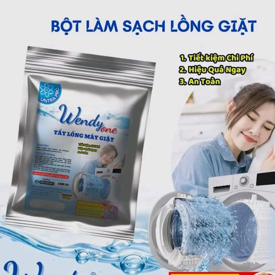 Bột tẩy lồng máy giặt - giúp cho máy giặt sạch sáng bóng