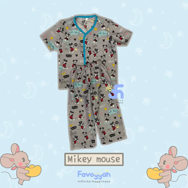 PIYAMA ANAK USIA 2-10 TAHUN MOTIF KARTUN LUCU UNISEX 5