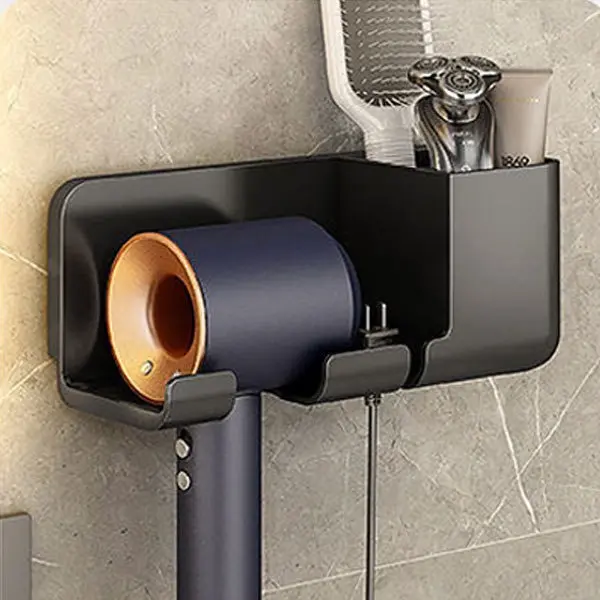 Giá Treo Máy Sấy Tóc Dán Tường Nhà Tắm Chất Liệu Nhựa Chịu Lực Tốt 4