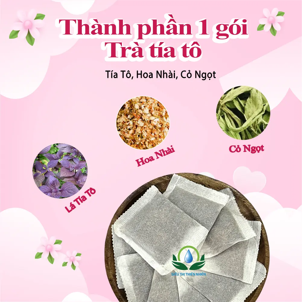 Trà Tía Tô Hộp 30 Túi Lọc x3gr của Siêu Thị Thiên Nhiên