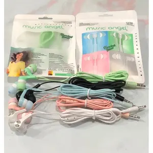 (OP) Headset Music Angel Macaron Super Extra Bass Handsfree Earphone