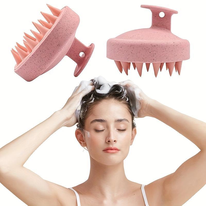 Hair Scalp Massage Brush, 1 Count Soft Silicone Hair Scalp Massager, Multifunctional Exfoliating Hair Brush for Home Dormitory Hotel Salon 0