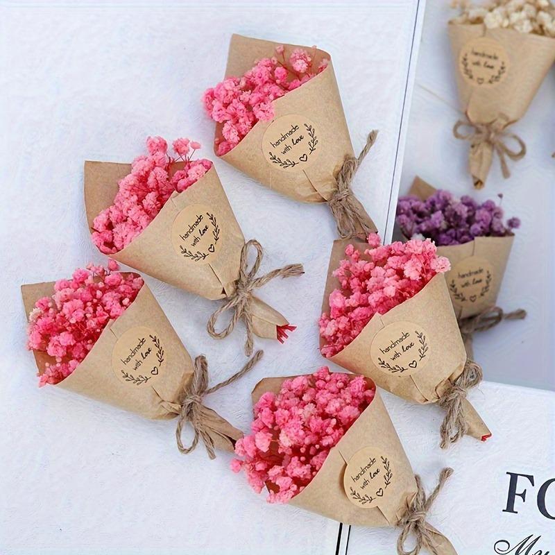 Artificial Flower Bouquet, 8 Counts Mini Random Color Faux Flower, Decoration Supplies for Home Party Wedding Festival 4