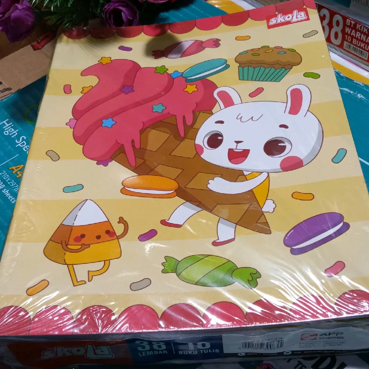 BUKU TULIS SKOLA ISI 38 LEMBAR 1 PACK BUKU TULIS Paper Stationery Kertas Putih