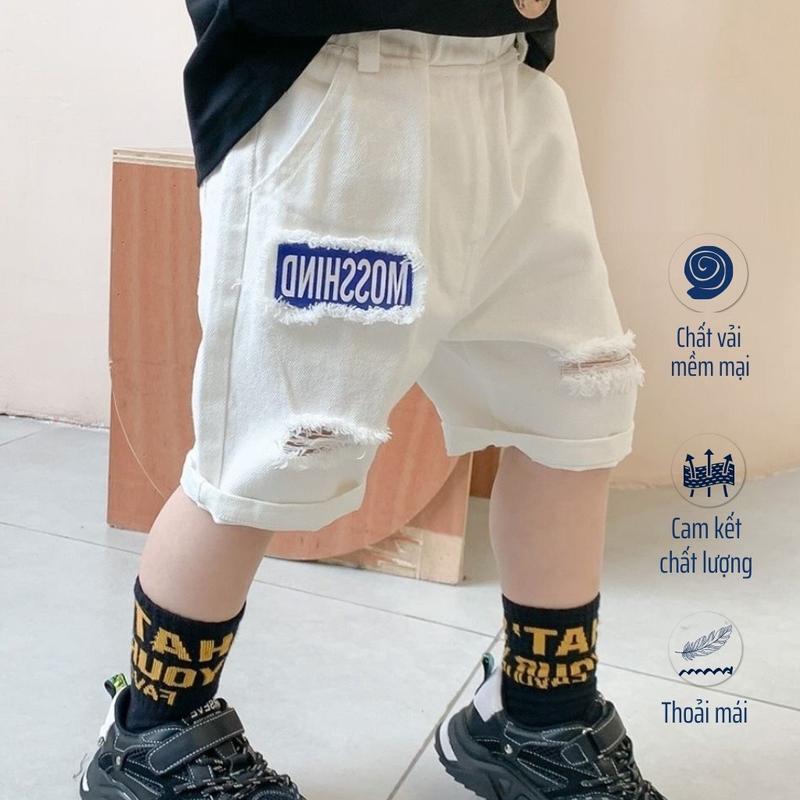 Quần Short bé trai Shop Sam Ú chất liệu Kaki mềm mại và dày dặn- Quần Short đùi Kaki cho bé trai tù 8-30Kg