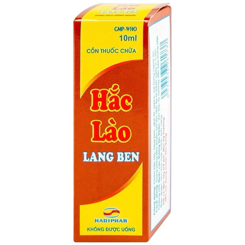 [Combo 2 lọ]Cồn chữa Hắc Lào Lang Ben Hadiphar lọ 10ml, Hiệu quả cao dễ sử dụng