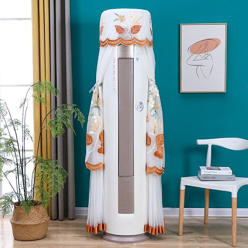 Product Introduction of New Model No-Remove Air Conditioner Cover for Cylinder Vertical Cabinet Machine, Round Living Room Air Conditioner Dust Cover for Gree Midea 29