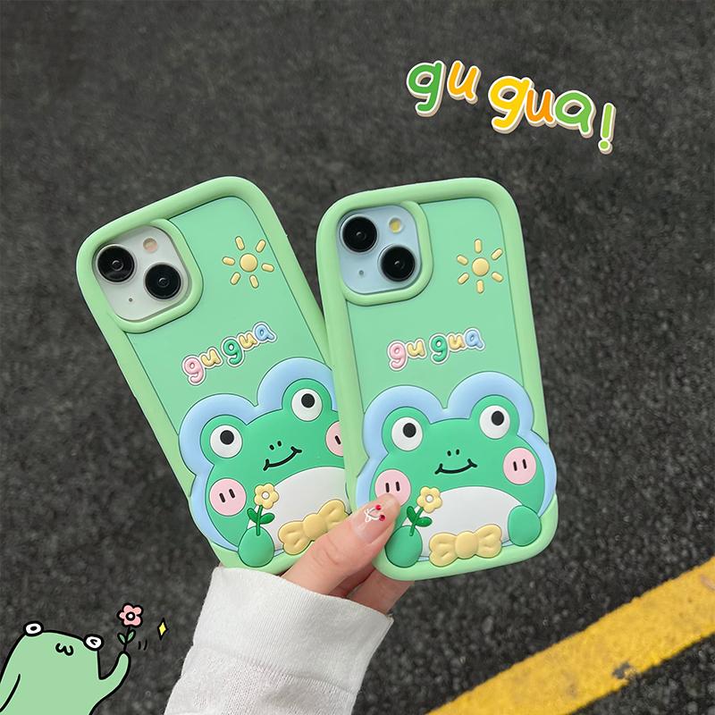 Product Introduction of Vỏ silicon mềm choXanh Lá ếch iPhone , vỏ hoạt hình dễ thương, 15 Pro Max, 14, 13, 12 promax, 11 12