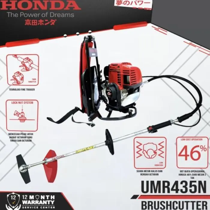 Mesin Babat Potong Rumput Brush Cutter 4 Tak Honda UMR435N Original 1