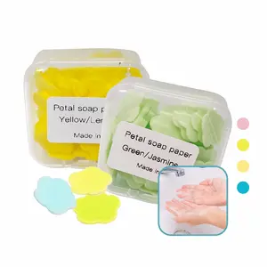 [COD] GD C599 Sabun Cuci Tangan Kertas Praktis Kecil Motif Bunga Portabel