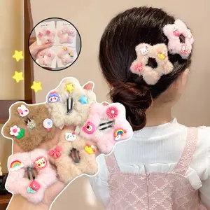 JEPIT RAMBUT ANAK BULU MODEL BINTANG KARAKTER LUCU / AKSESSORIS RAMBUT ANAK KOREAN STYLE