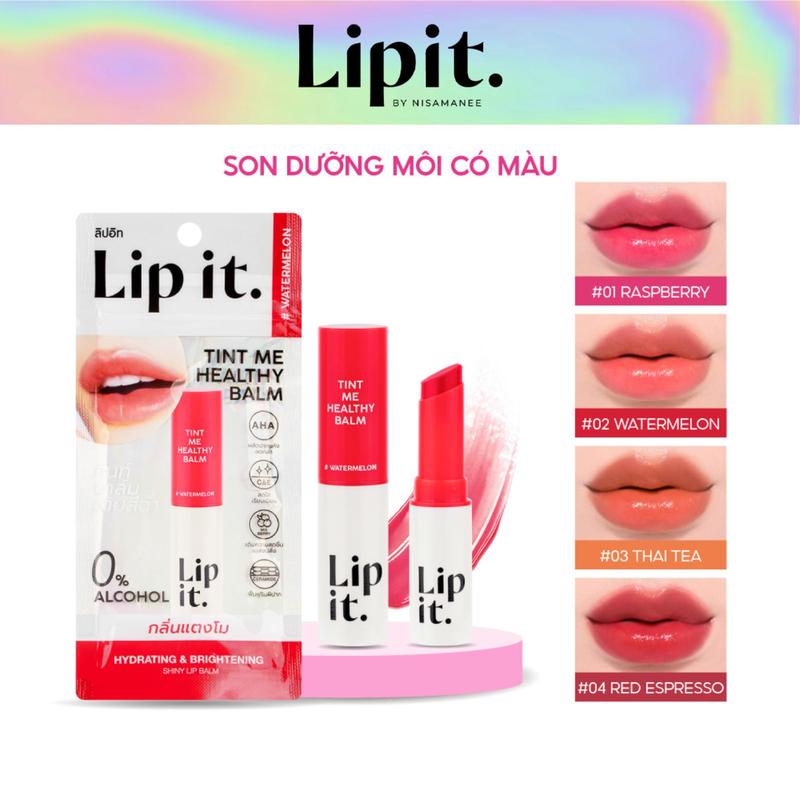 Son Dưỡng Môi Có Màu Dưỡng Ẩm, Hỗ Trợ Làm Mềm Môi Lip It Tint Me Healthy Balm 3g