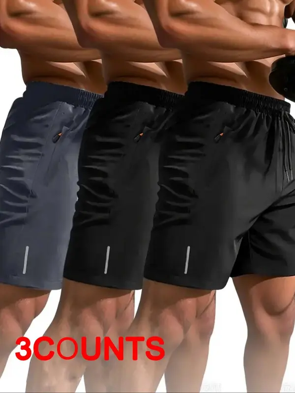 Men's Pocket Shorts, Quick Drying Breathable Shorts, Casual Comfy Shorts for Gym Workout Cycling Hiking Swimming, Men's Summer Bottoms, Athletic Shorts 6