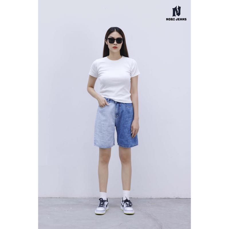 Product Introduction of Quần jeans short hai màu xanh trắng - Summer Rhythm Collection - Sheashore Shorts Nữ Pants Women quần  jeans quần bò quân  jeannu 4