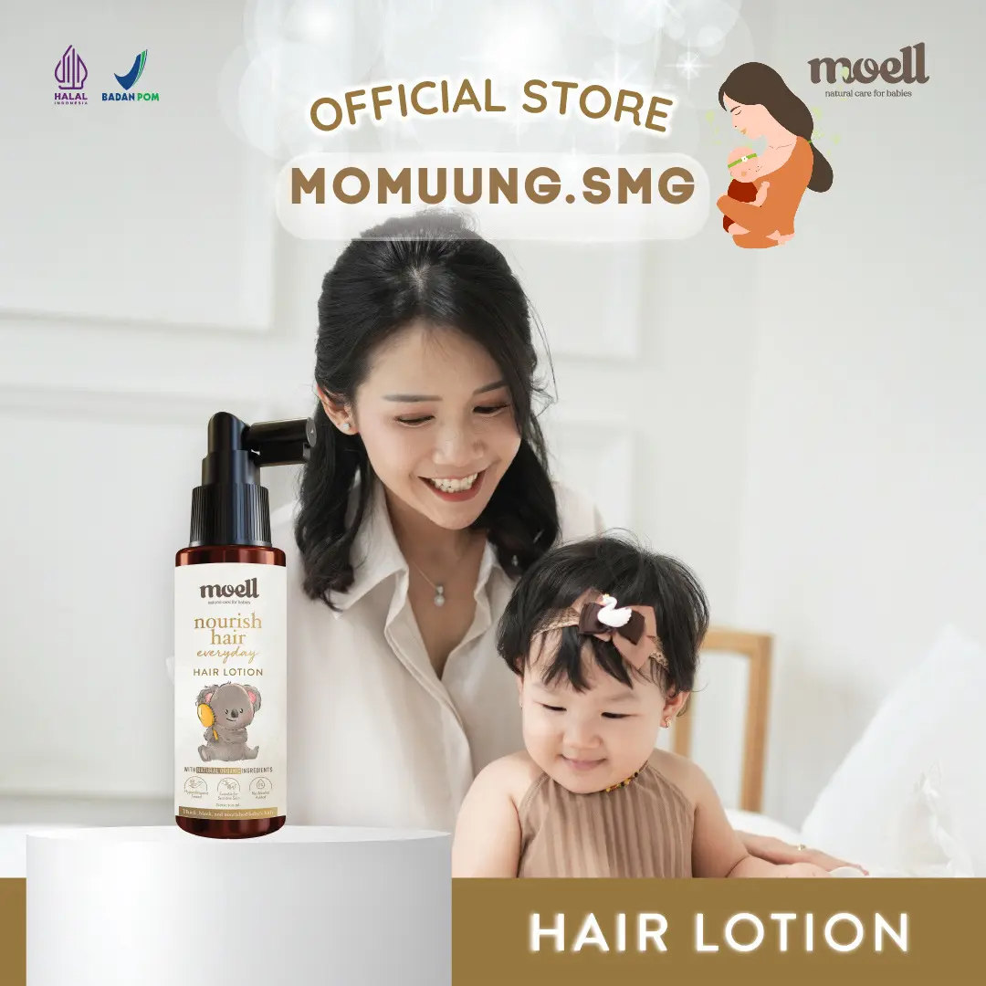 Moell Nourish Hair Everyday - Baby Hair Lotion 100ml (Natural Hair Lotion)