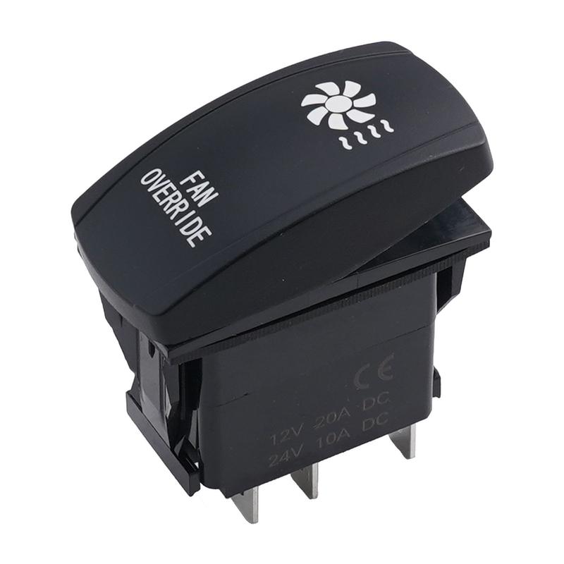 Suis 4 Rocker Kawalan Suis Rocker, 12V 20A, 5 Pin, LED Merah, Penggantian Kipas ...