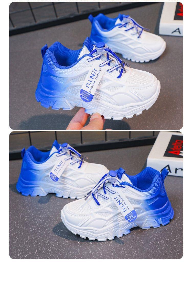 Product Introduction of New model for March 2025, fashionable new Korean version of children's mesh shoes, white shoes, female student running shoes soft bottom 16