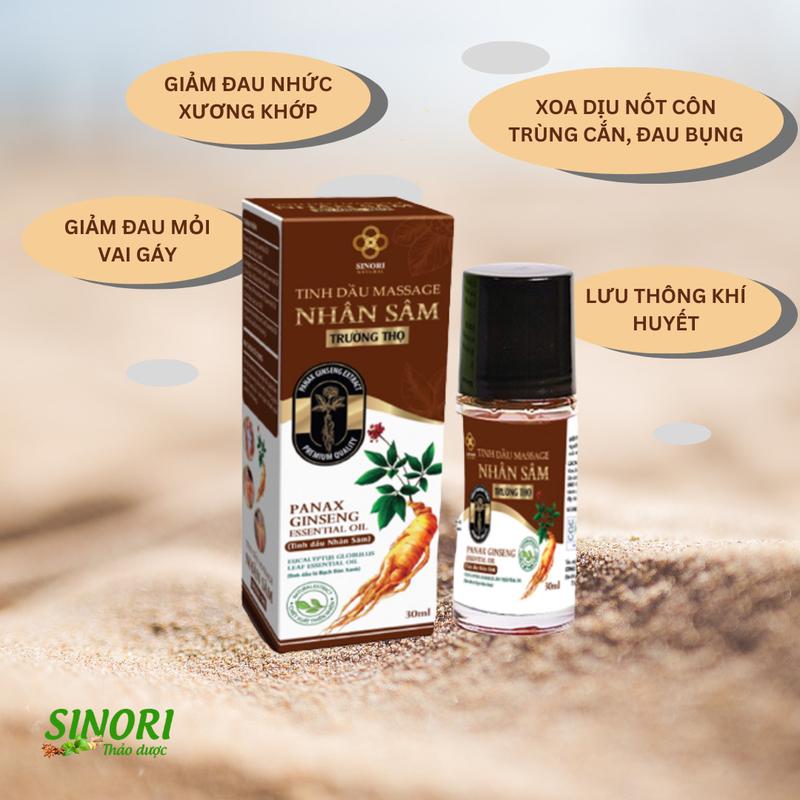 Tinh dầu massage nhân sâm - phục hồi cơ- giảm đau mỏi - thoải mái dễ chịu Sinori 50ml 1
