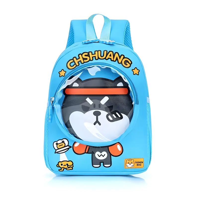 Tas Ransel Anak PVC Motif Hewan Kartun Lucu Tas Fashion Sekolah Mini Transparan TK/Sd Perempuan Laki-Laki Sd Sd 4