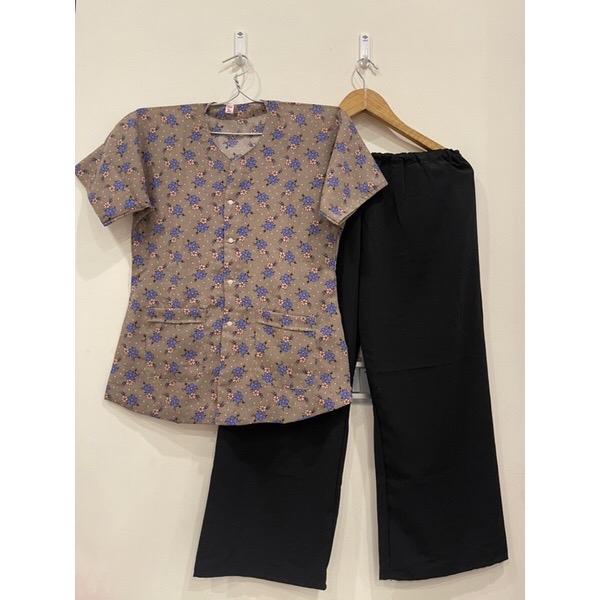 BỘ áo bà ba xẻ tà vải đũi quần vải lanh mát cho mẹ,cho bà boukem set bot thường Nữ