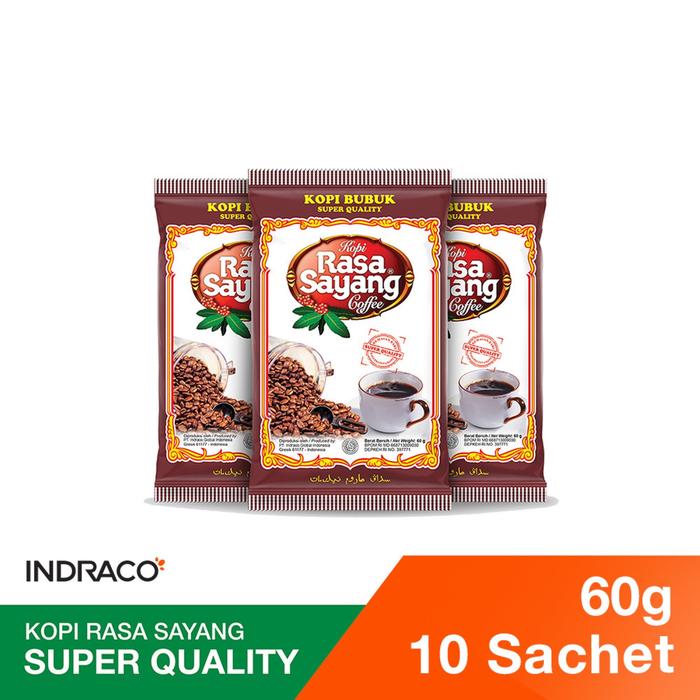 Gambar Rasa Sayang Kopi SQ (10 sachets x 60g) dari INDRACO Store Kab. Gresik Tokopedia