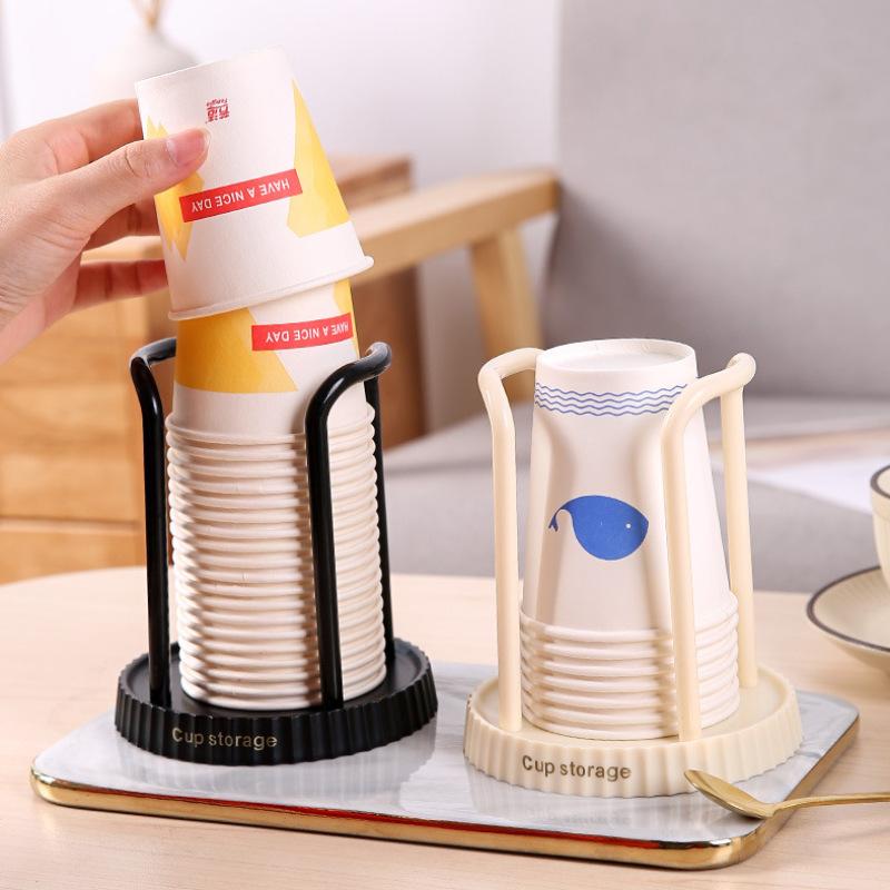 Product Introduction of Disposable Cup Storage Holder Rack Shelf Water Tea Cups Dispenser Mug Display Stand Organizer Supplies Home Organization 0