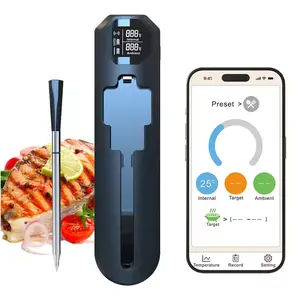 Termometer Makanan Daging Digital Wireless Bluetooth 1 Probe