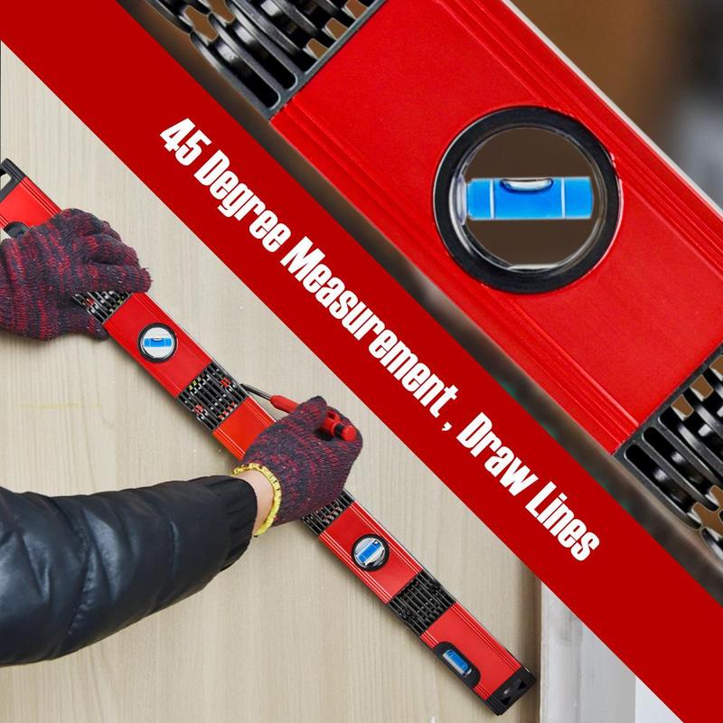 Foldable Level Ruler, 1 Count Professional Hand Measuring Tool, Corner Measuring Woodworking Tool, Precise Leveling Tool, Angle Measuring Ruler 8
