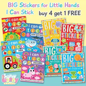Big Stickers for Little Hands & I Can Stick Sticker Activity Books busy book