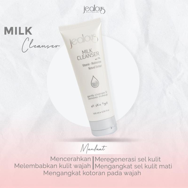 Milk Cleanser susu Pembersih Pencerah dan Pelembab wajah penghilang make up Kotoran Mencerahkan 3