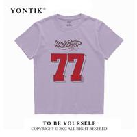 Gambar YONTIK {100% COTTON 24S} Kaos Distro Unisex Original Motif "77" Katun 24S Cewe Cowo Basic Style Crewneck Baju Nyaman Pasangan Lembut Oblong Panjang Atasan Dewasa Keren Cewek Pendek  Polos Oversize Combed baju  atasan  wanita - Hitam, M dari Cotton Apparel By KL Kota Administrasi Jakarta Barat 4 Tokopedia