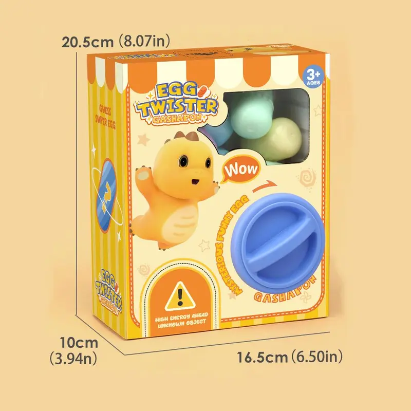 Animal Egg Twister Toy, 1 Box Cute Cartoon Animal Design Twister Machine Toy, Surprise Egg Toy, Birthday Gift for Kids 1
