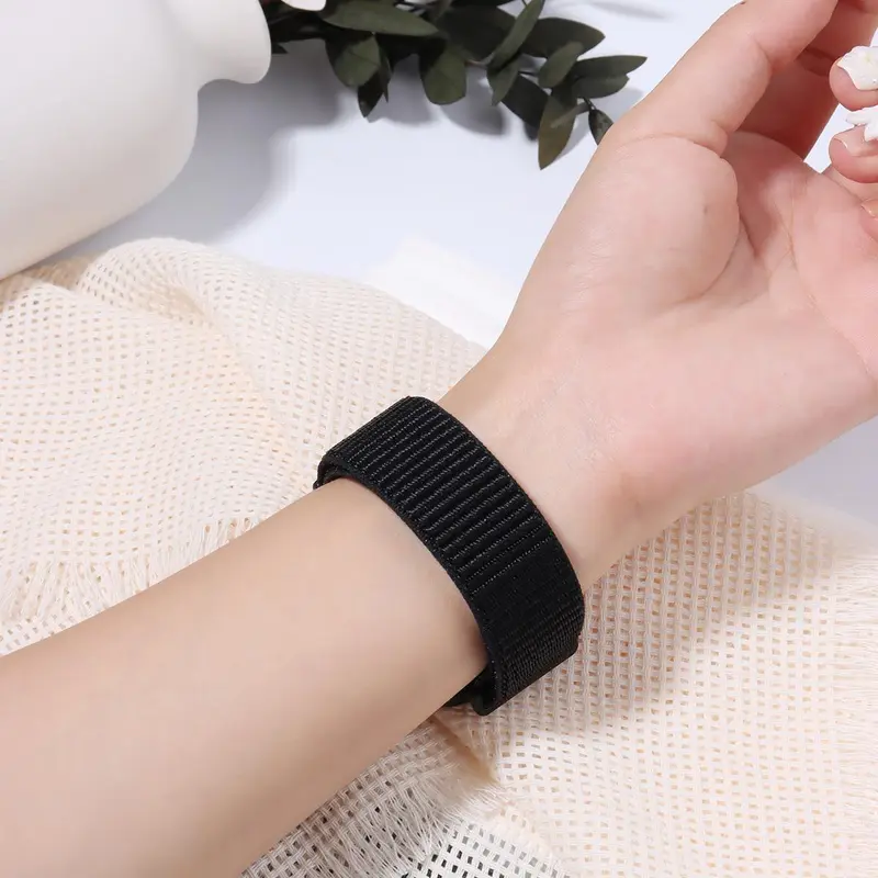 Nylon Elastic Watch Band, Breathable Sports Elastic Woven Watch Band, Suitable for iWatch Series SE/1/2/Ultra/3/4/5/6/7/8/9/10 2